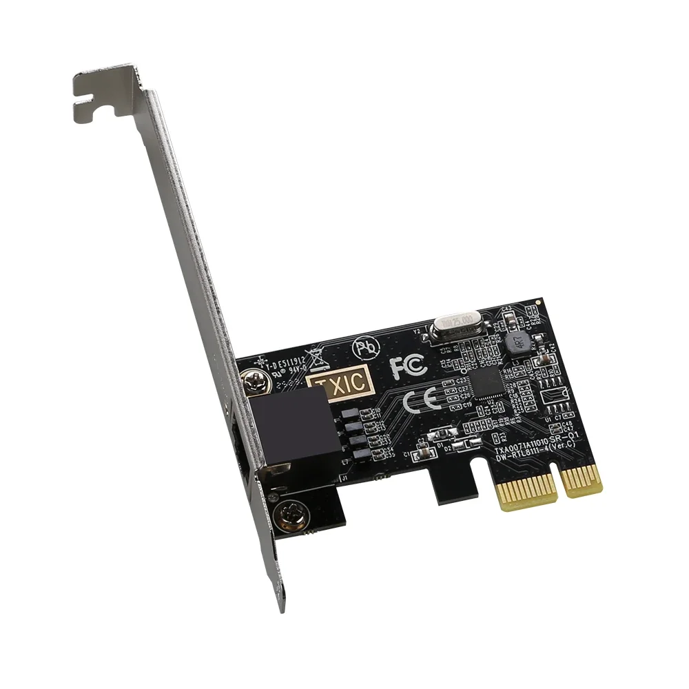 PCI Express Network Card 10/100/1000Mbps RJ45 Gigabit Ethernet for PC Compatible with Windows and Linux