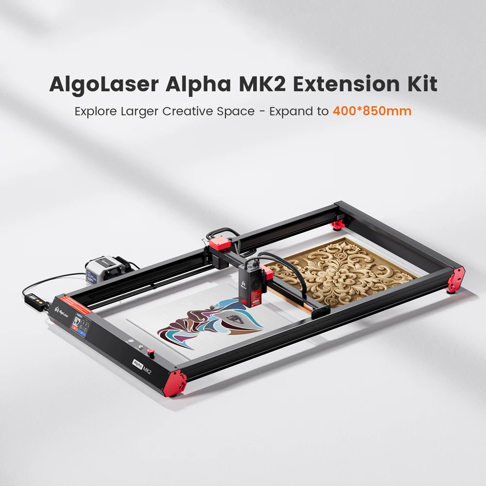 AlgoLaser Extension Kit For Longer Laser Engraver Y-axis Expansion Kit Suitablr For DIY KIT Alpha MK2 Laser Cutter and Engraver - Image 2