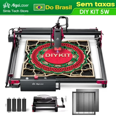 Algolaser kit diy poderoso cortador de madeira laser gravador wi fi controle offline cnc metal vidro logotipo impressão máquina gravura ortur