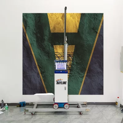 Máquina de impressão de parede pintura colorida 3d lcd ai imagem divisão jato de tinta impressão de parede arte de parede impressora de limpeza automática instalação com um clique