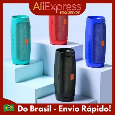 Caixa de Som Charge Mini 3 + Portátil Com Bluetooth Radio Hi-Fi Sem Fio Bateria de Longa Duração Caixa de Musica