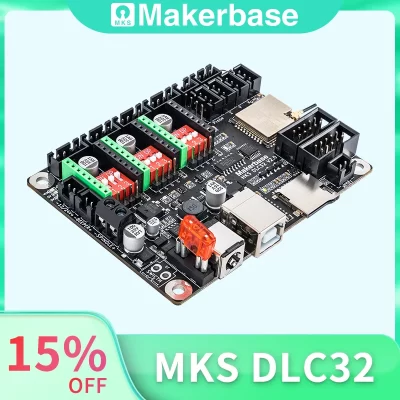 Makerbase mks dlc32 grbl controlador funciona para laser e cnc com esp32 wifi e ts35/24 tela de toque para máquina de gravação a laser