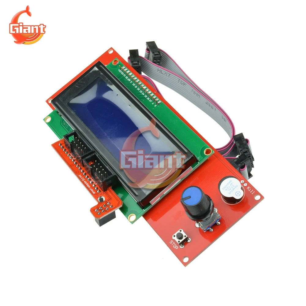 Anet a8 2004 display lcd peças de impressora 3d reprap adaptador inteligente controlador rampas reprap 1.4 1.6 mega2560 placa 2004lcd controlador - Image 4