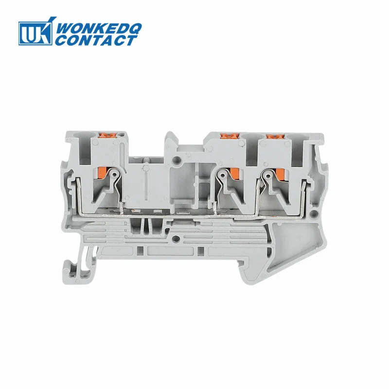 PT 2.5-TW Din Rail Terminal Block Push-in Electrical Connector 2.5mm² PT2.5-Twin 3-Conductor Wire PT2.5-TW - Image 4
