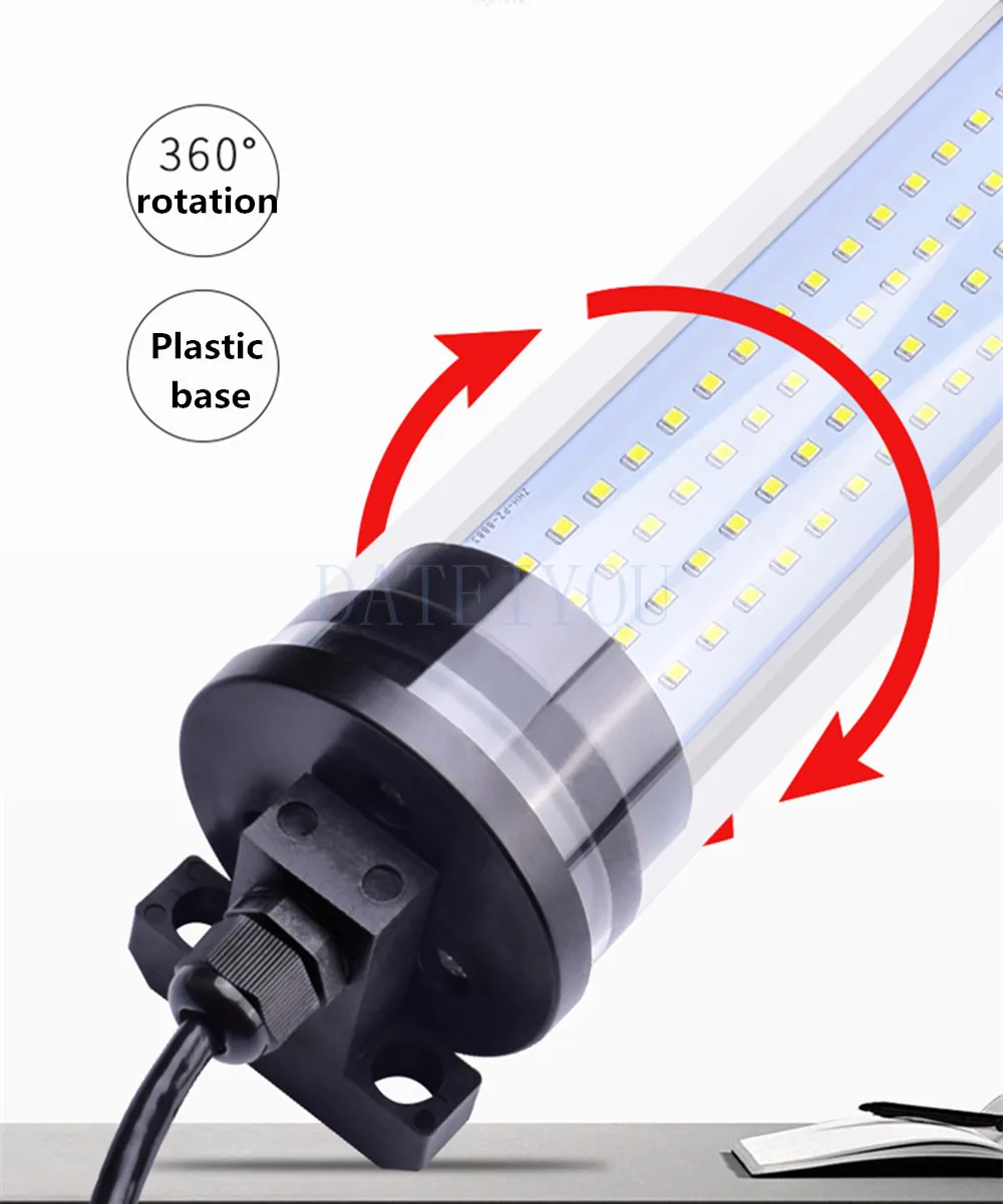 Lâmpada led de trabalho para máquina-ferramenta, lâmpada de iluminação de torno cnc tipo lâmpada fluorescente ip66 à prova d'água à prova de óleo 24v36vdc 220v - Image 4