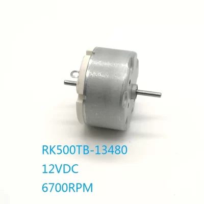 1PCS Novo Eixo de Saída Duplo RK500TB-13480 Micro Motor DC 500TB Escova de Metal Precioso 4-14.4VDC 6700RPM