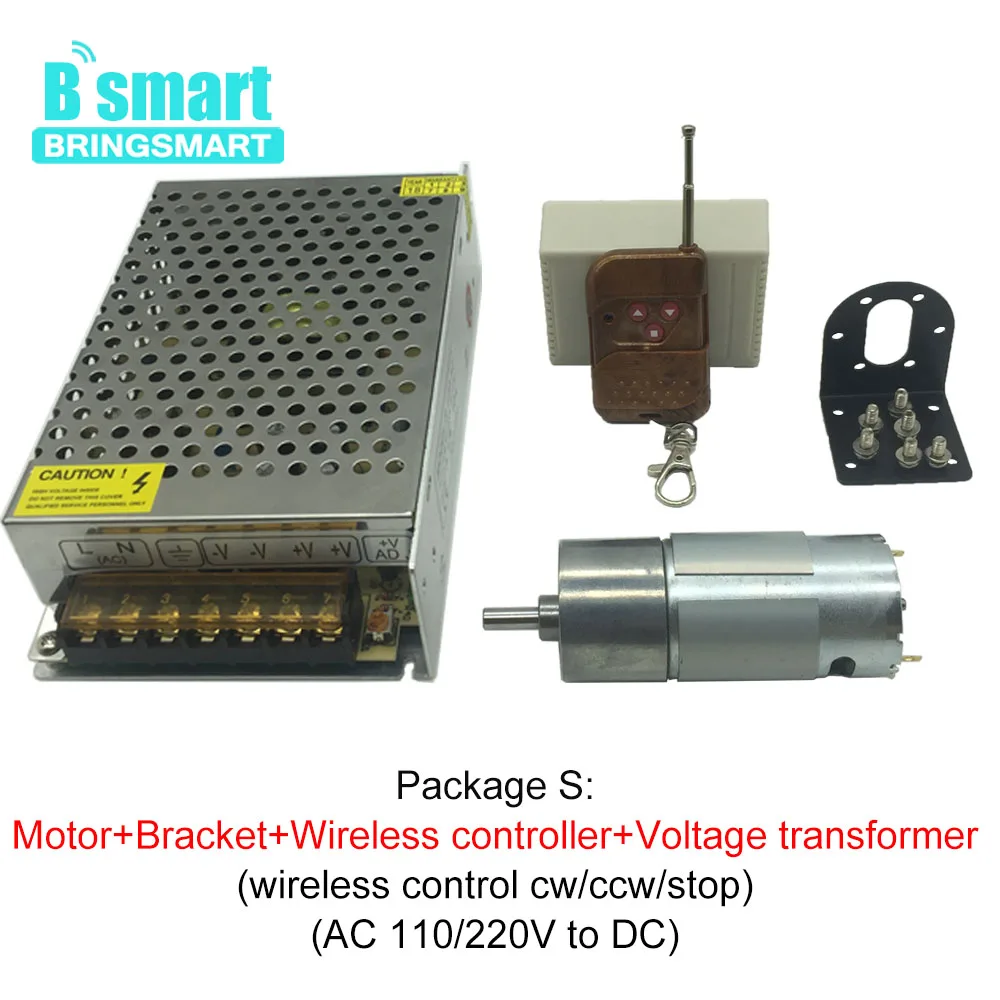 Bringsmart 37GB555 Motor Elétrico de Alto Torque Baixa Velocidade DC 12V 24V Invertido Alto Torque 6-800RPM Robô de Motor de Engrenagem Personalizado - Image 6