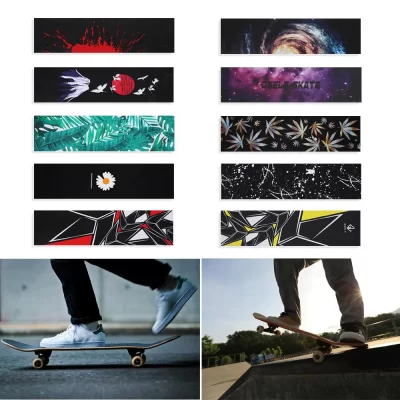 Multistyles antiderrapante para pranchas de patinação adesivo longboard griptape acessório fita de aperto skate deck lixa