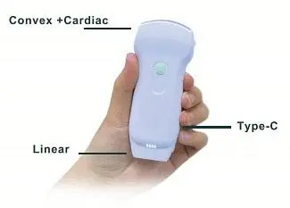 Sonda de ultrassom sem fio para android ios apple google play sistemas windows 3-em-1 cabeças duplas 128 elementos sonda doppler colorida - Image 6