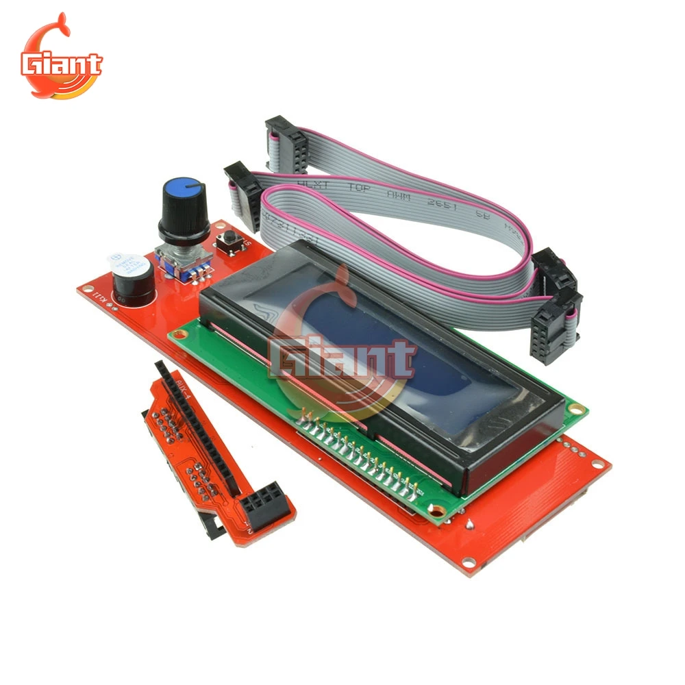 Anet a8 2004 display lcd peças de impressora 3d reprap adaptador inteligente controlador rampas reprap 1.4 1.6 mega2560 placa 2004lcd controlador - Image 6