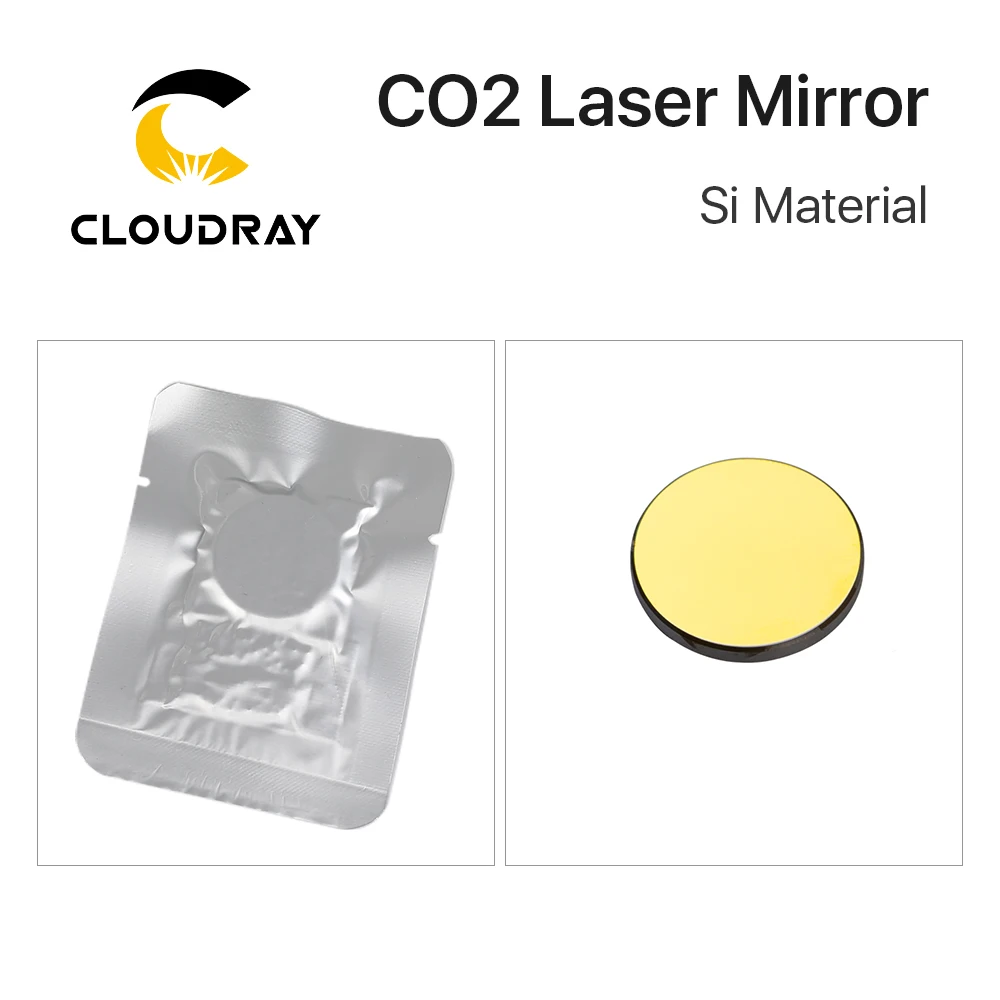 Cloudray alta qualidade si espelho reflexivo d19.05 20 25 30 38.1mm revestido de ouro para co2 gravação a laser máquina de corte - Image 4