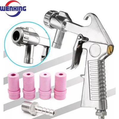 Pistola de pulverização para jato de areia, ferramenta abrasiva, bicos de cerâmica, kit de ferramentas pneumáticas