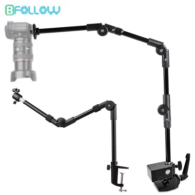 Bfollow braço mágico articulado 25 "32" braçadeira de montagem para câmera dslr filmadora suspensa gravação de vídeo webcam tablet suporte de telefone