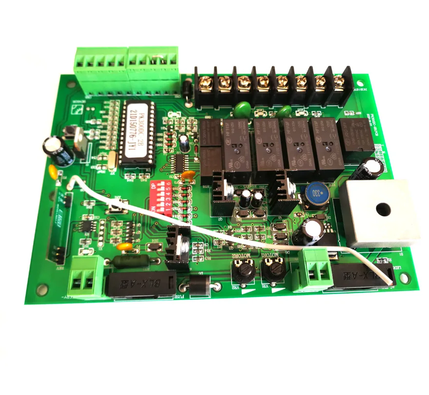 Unidade de controle para abridor de portão giratório 24vdc, placa-mãe, controlador de motor pcb, cartão de placa de circuito para abridor de motor de portão giratório solar 24vdc