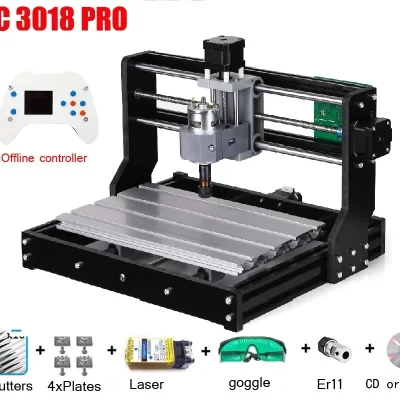 Máquina gravadora a laser CNC 3018 PRO, máquina roteadora CNC GRBL ER11, seu hobby, faça você mesmo, gravação para madeira, PCB, PVC, Mini