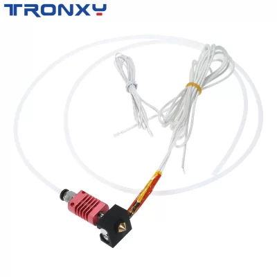 Extrusor mk10 kit de hotend, com bloco de aquecimento de alumínio, bico de 0.4mm, tubo termístor ptfe 100k para x5sa/x5sapro/tamanhos