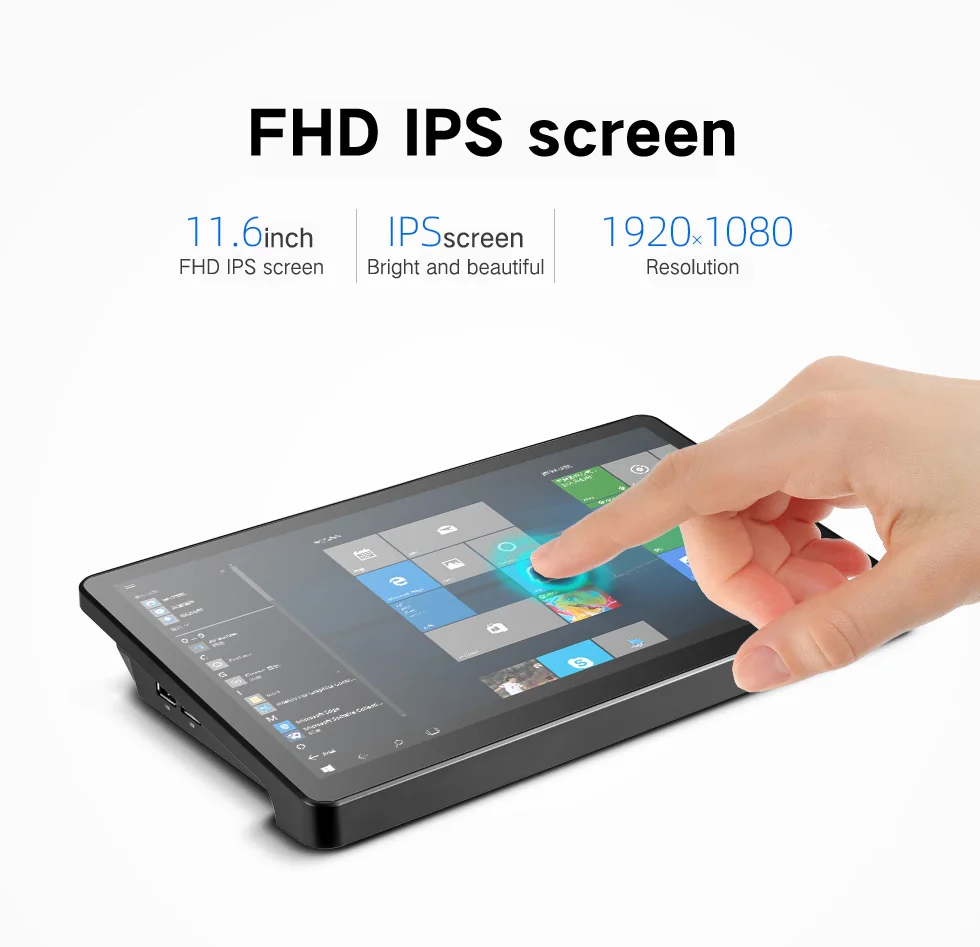 Pipo X15 Mini PC 8GB RAM 180GB SSD 11.6 inch 1920*1080 Intel Core i3-5005U RS232 RJ45 Bluetooth 6 USB Tablet Computer - Image 2