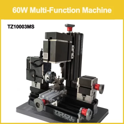 Multi Função Torno, Frezadora, 3 em 1 Torno, Máquina de perfuração e moinho, TZ10003MS, 60W