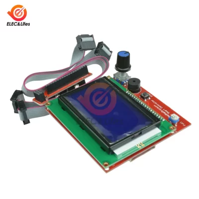 Painel de controle LCD 12864 com tela LCD de 4 linhas para impressora 3D de 20 caracteres × controlador inteligente RAMPS1.4