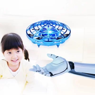 Novo presente crianças brinquedos ufo drone voar helicóptero infravermelho mão detecção indução rc aeronaves atualização quadcopter para crianças