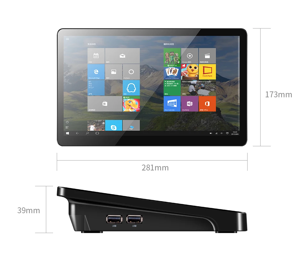 Pipo X15 Mini PC 8GB RAM 180GB SSD 11.6 inch 1920*1080 Intel Core i3-5005U RS232 RJ45 Bluetooth 6 USB Tablet Computer - Image 4