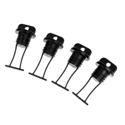 Universal caiaque casco dreno plug, Thread Bung reposição para canoa e barco, 4 pcs