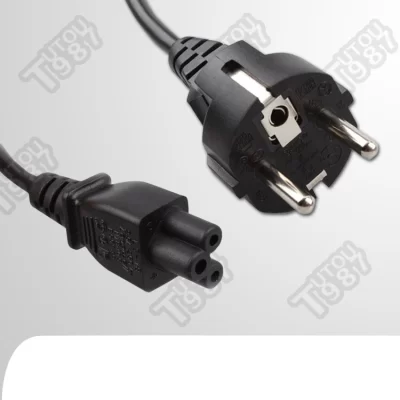 Cabo de alimentação para máquina de costura de bordado doméstico, 3CX0.75, plugue CE, 1,8 m de comprimento, fio interno de núcleo de cobre puro!