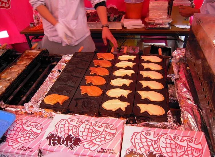 Máquina comercial de taiyaki tipo gás GLP Máquina de taiyaki de peixe Máquina de padeiro de peixe Máquina de waffle de peixe - Image 5