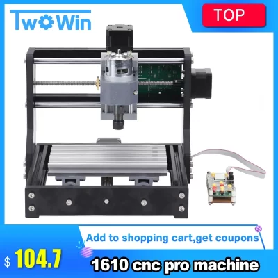 Cnc 1610 pro grbl controle diy mini máquina cnc, 3 eixos pcb fresadora, roteador de madeira gravação a laser, com controlador offline