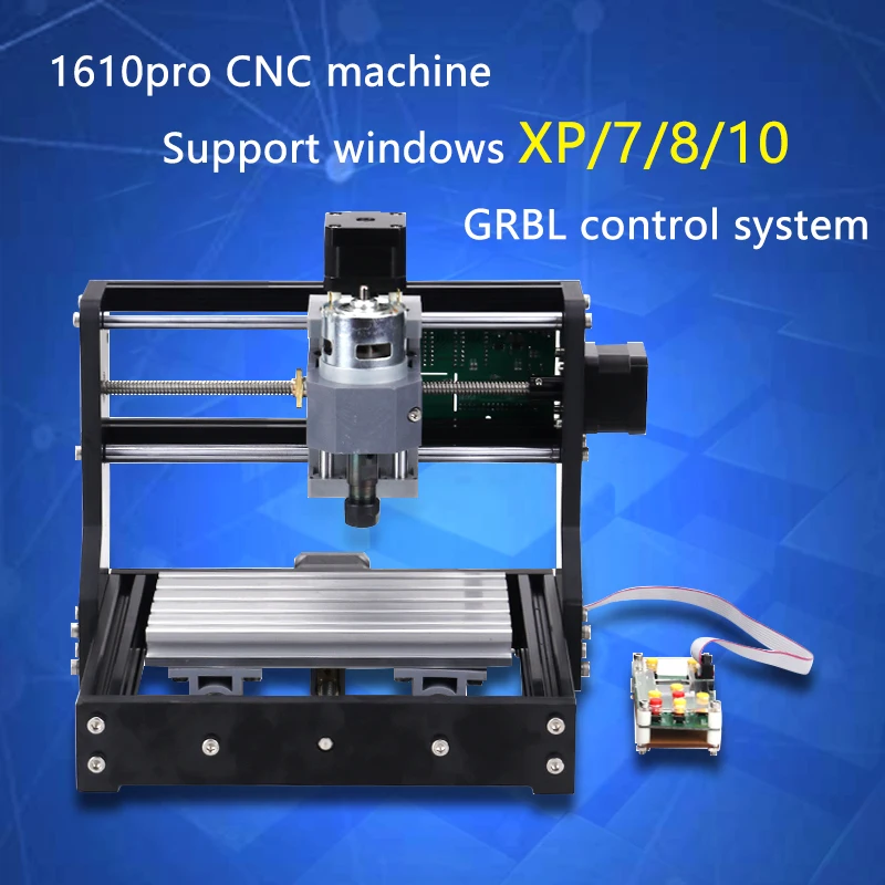 Cnc 1610 pro grbl controle diy mini máquina cnc, 3 eixos pcb fresadora, roteador de madeira gravação a laser, com controlador offline - Image 2