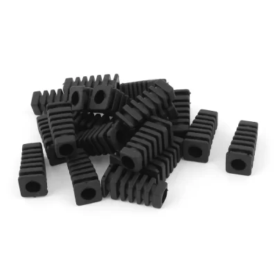 UXCELL 20pcs 27x9x6mm Mini Rubber Square Strain Relief Cord Boot Protector Cable Sleeve Hose for Power Tool