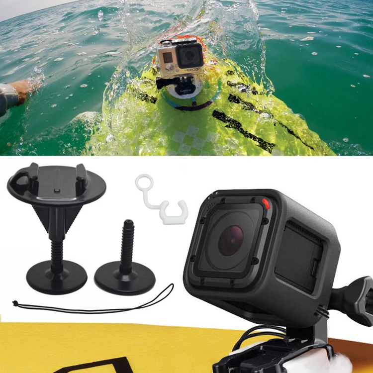 Kit de surf para prancha de surf, suporte fixo para prancha de surf + plugue de travamento de corda para câmera gopro hero 13 12 dji osmo - Image 4