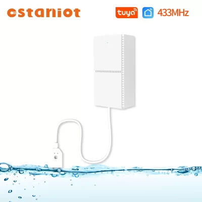 Ostaniot 433mhz tuya detector de vazamento de água sensor de vazamento de água alerta de inundação transbordamento para sistema de alarme de segurança vida inteligente app