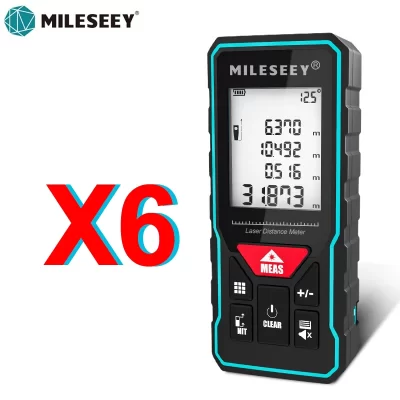 Mileseey x6 medida de distância a laser com ângulo mini handheld digital trena rangefinder medidor medição para casa design