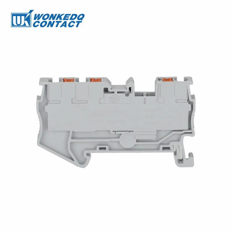 PT 2.5-TW Din Rail Terminal Block Push-in Electrical Connector 2.5mm² PT2.5-Twin 3-Conductor Wire PT2.5-TW - Image 5