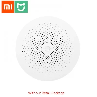 Xiaomi-Mijia Gateway 2 Smart Home Kit, Gateway Hub, Sistema de Alarme, Rádio de Controle, Sino, Temperatura, Sem Pacote, Versão China