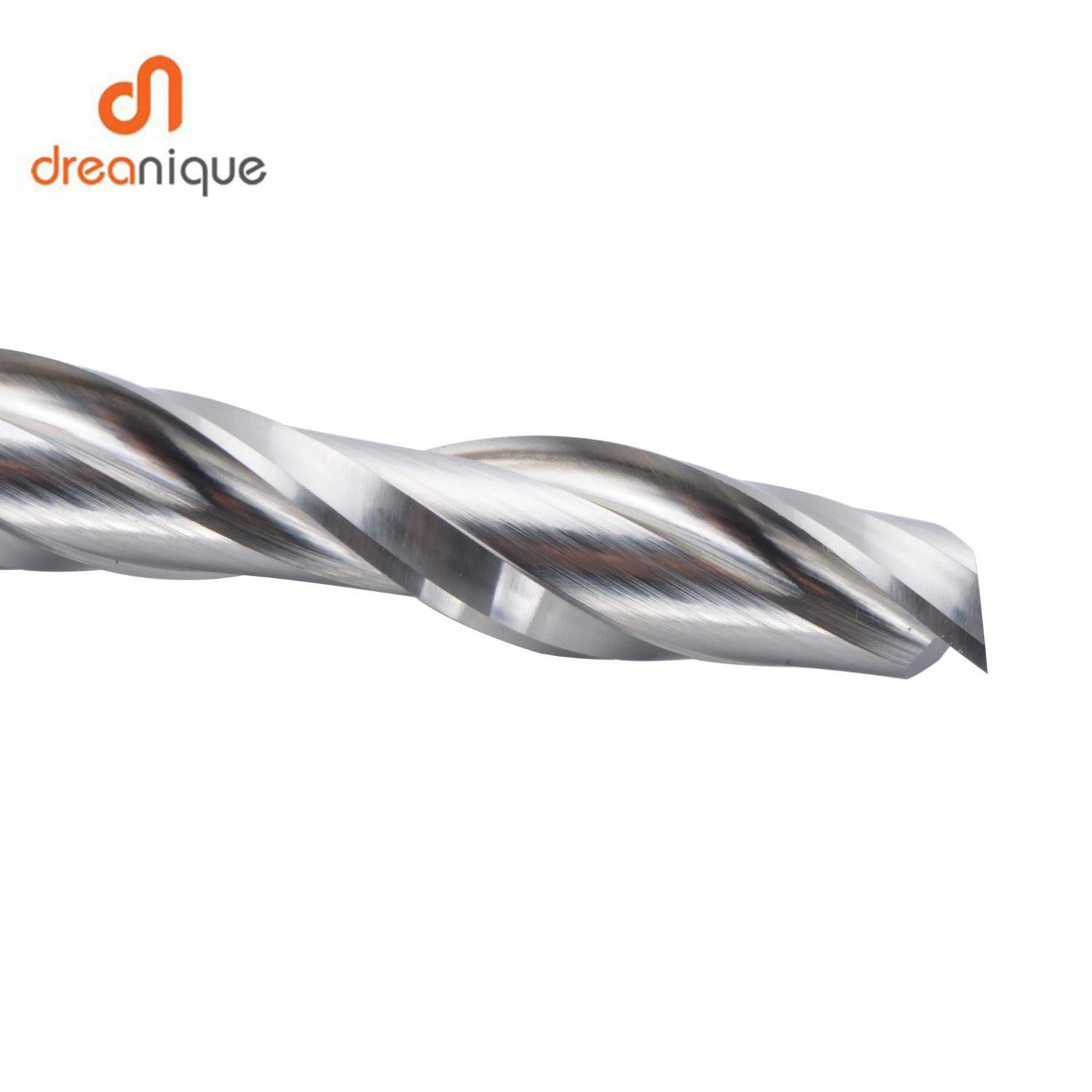 Dreanique 1pc up corte fresa de carboneto sólido 3.175 4 6 8mm 2 flauta espiral roteador bit carboneto fresa madeira mdf - Image 3