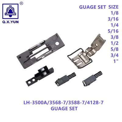 Q.X Yun double needle specification set is suitable for JUKI LH-4128-7/3568A-7/ 3500A double needle cutting industrial sewing ma