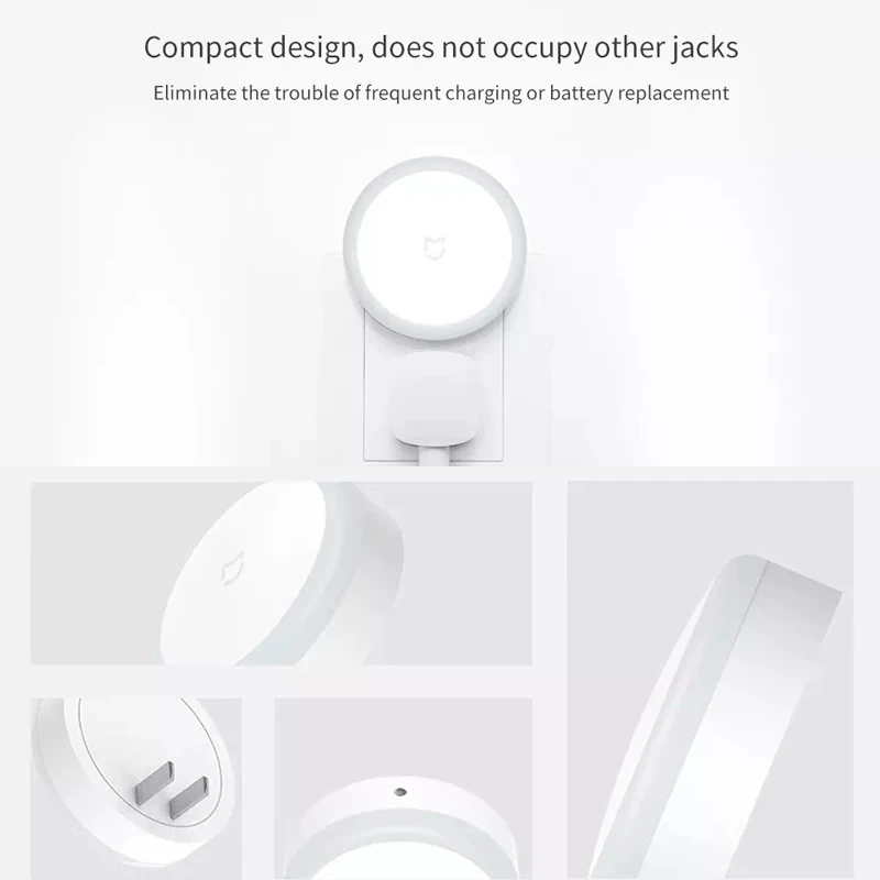 Xiaomi-Mijia Sensor de luz noturna LED inteligente, modo de toque, lâmpada para casa, corredor, quarto, corredor CA, plugue 220V - Image 3