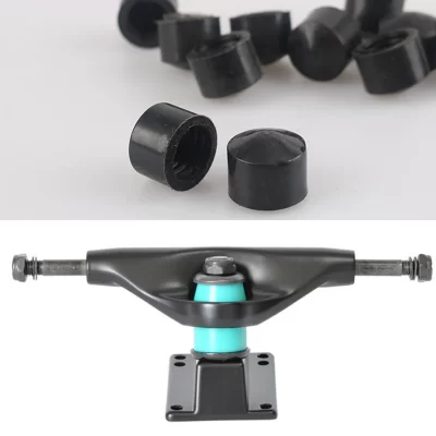 20 peças copos pivô de skate premium, hardware longboard peças de reposição acessórios preto 12mm 13mm
