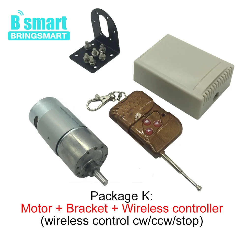 Bringsmart 37GB555 Motor Elétrico de Alto Torque Baixa Velocidade DC 12V 24V Invertido Alto Torque 6-800RPM Robô de Motor de Engrenagem Personalizado - Image 5