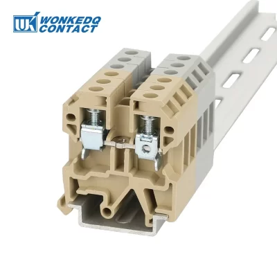 10Pcs SAK6EN Universal Screw Connection Feed-through SAK6 SAK 6 mm² Wire Electrical Connector DIN Rail Terminal Block SAK 6EN