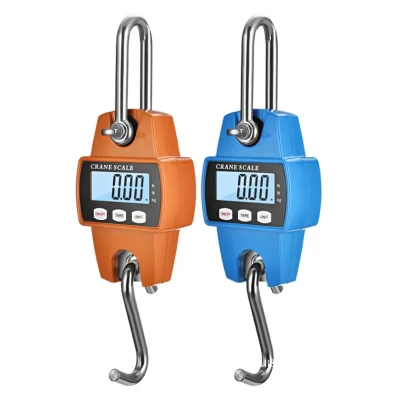 Balança de guindaste 200kg/100g 300kg/50g 500kg/100 LCD Balança de bagagem Pesada Balança de gancho de suspensão portátil de aço inoxidável