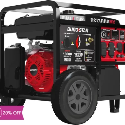 Bestseller13,000-Watt 500cc Dual Fuel Portable Generator - Gas and Propane, Remote Electric Start, Whole Home Power Backup, Tran