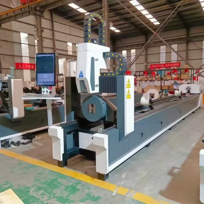 Competitive Cost 6000mm Low Price Steel Tube Pipe CNC Plasma Cutter Laser Cutting Machine Price