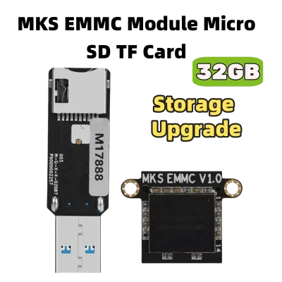 32GB Makerbase MKS EMMC Módulo Micro SD TF Cartão para KLP1/KP3S pro V2 Elegoo Neptune 4/4 Pro/4 Max/4 Max - Atualização de armazenamento
