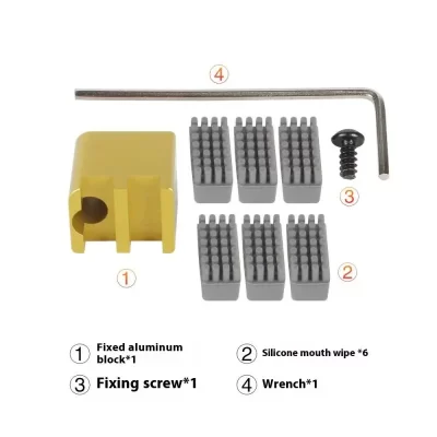 1 Set Nozzle Brush BambuLab Wiper Brush Mounted Scrubbers Print Head Cleaner Printer Head Wiping For Bambu Lab X1 P1S Series
