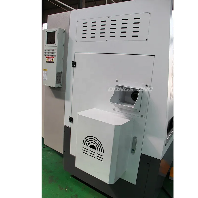 Torneador CNC com Mandril Índice, Cama Inclinada Linear, 3 Eixos, Torno CNC Torreta, Tck46L - Image 5