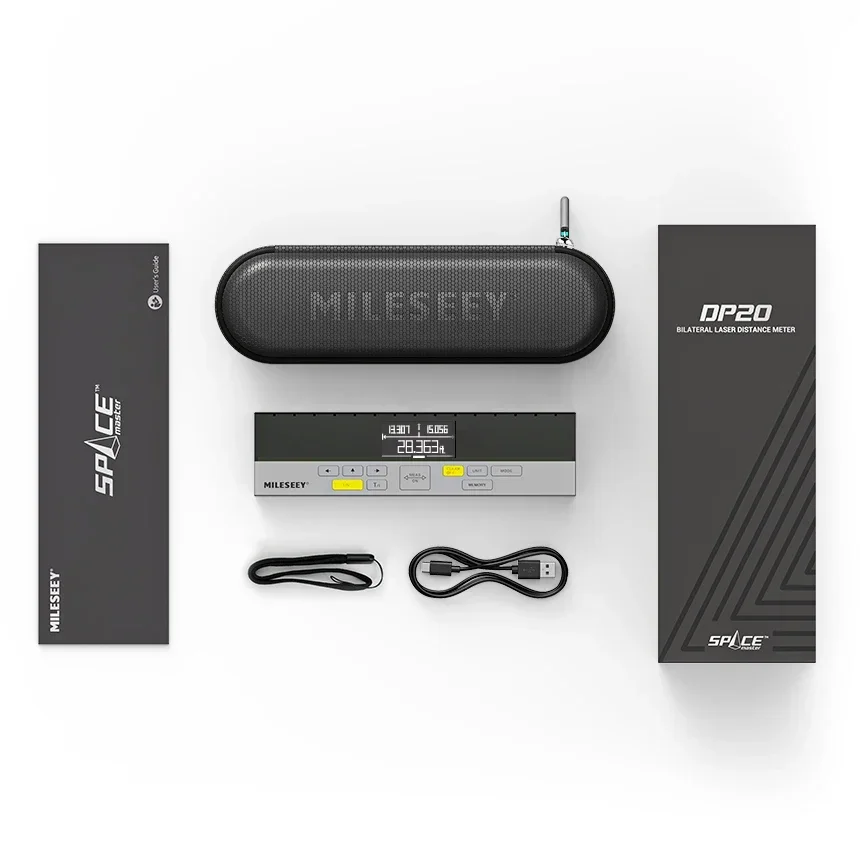 Ferramenta de medição a laser bilateral MiLESEEY DP20 Medidor de distância a laser com feixe de marca a laser médio - Image 5