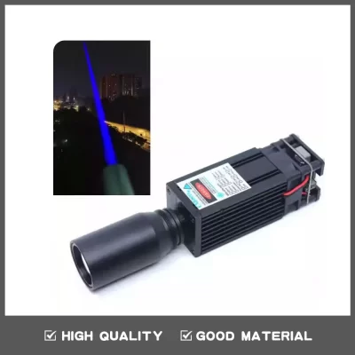 Módulo laser azul de alta potência, 450nm, 10w, feixe grosso, ponto fixo, pwm, lâmpada laser, pássaro, condução, laser 12v